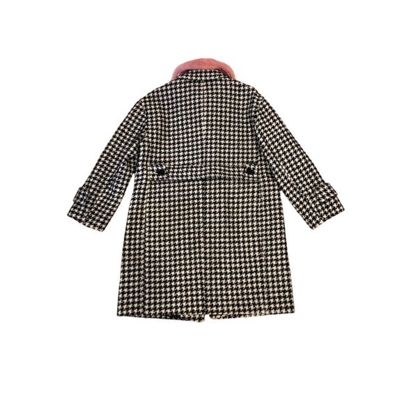 COPY - Kate Spade houndstooth wool coat detachable pink fur collar lined NWOT s… - Picture 11 of 15